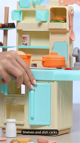 Giant wooden ice cream counter play set