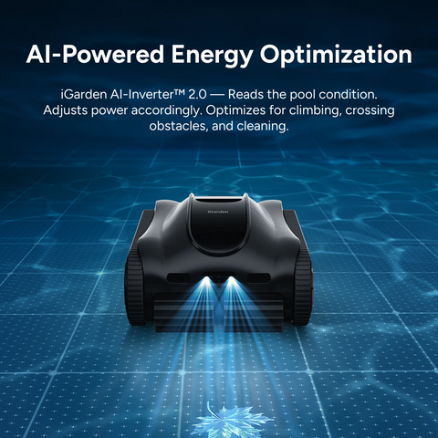 iGarden Robotic Pool Cleaner K Series, Up to 3.5H Runtime Cordless Pool Vacuum