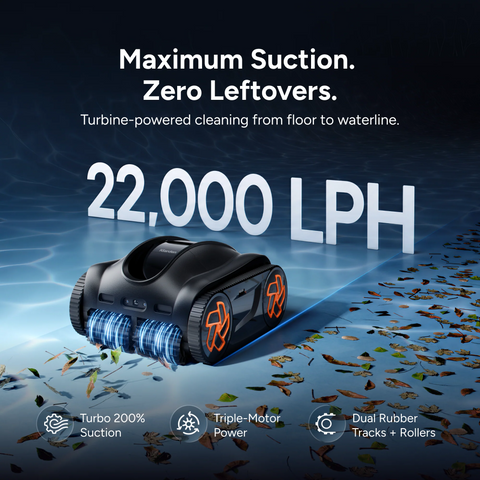 iGarden Robotic Pool Cleaner K Series, Up to 3.5H Runtime Cordless Pool Vacuum