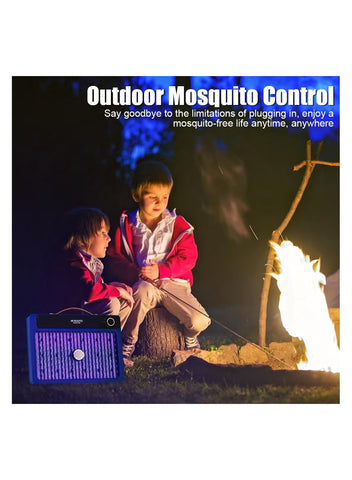Electric Mosquito Killer Lamp with 3000V Power Grid, Cordless Portable Fly Killer with Trap