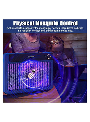 Electric Mosquito Killer Lamp with 3000V Power Grid, Cordless Portable Fly Killer with Trap