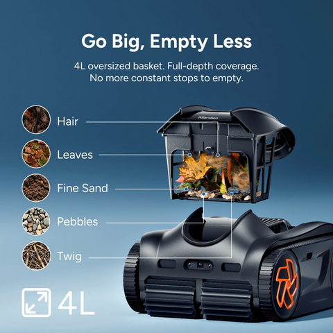 iGarden Robotic Pool Cleaner K Series, Up to 3.5H Runtime Cordless Pool Vacuum