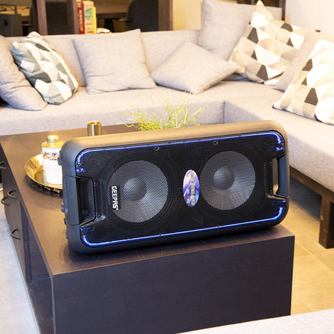 Geepas 10-Inch Rechargeable Professional Speaker Wireless Microphones