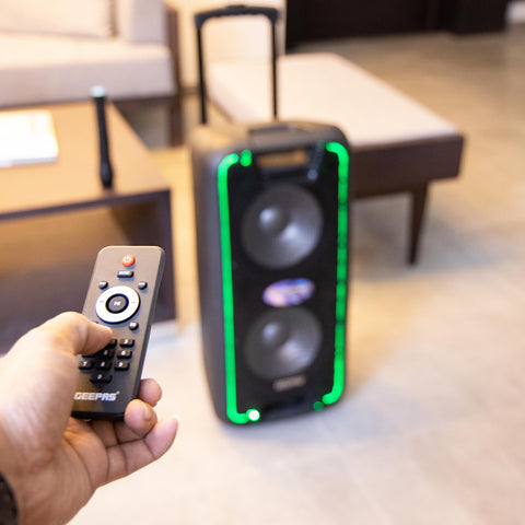 Geepas 10-Inch Rechargeable Professional Speaker Wireless Microphones
