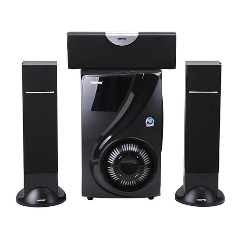 Geepas GMS8522 3.1 Immersive Sound, 40000 Watts PMPO, Booming Bass, 3.5mm Audio, USB, Bluetooth & Multiple Device Inputs