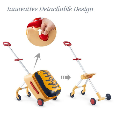 Tiger 3-In-1 Ride-On Suitcase - Teknum
