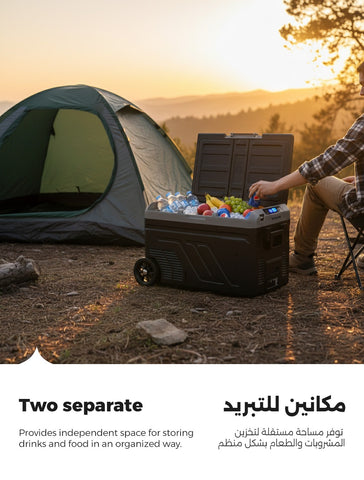 Taktik Dual Compartment Portable Fridge And Freezer 40L