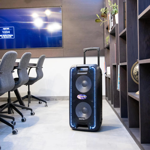 Geepas 10-Inch Rechargeable Professional Speaker Wireless Microphones