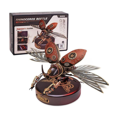 Rokr 3D Puzzles Mechanical Age Organism’s Awaken (Rhinoceros Beetle)