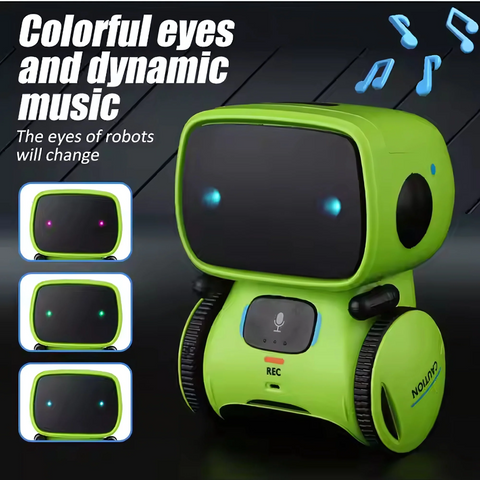 AT Robot with Voice Control Interactive Talking Robot with Lights Sounds, Educational Toy