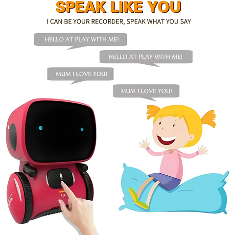AT Robot with Voice Control Interactive Talking Robot with Lights Sounds, Educational Toy