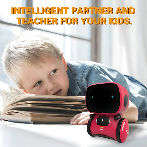 AT Robot with Voice Control Interactive Talking Robot with Lights Sounds, Educational Toy