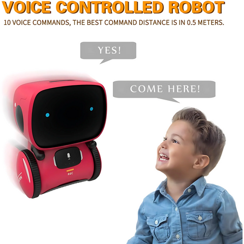 AT Robot with Voice Control Interactive Talking Robot with Lights Sounds, Educational Toy