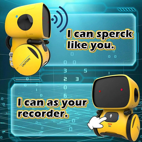 AT Robot with Voice Control Interactive Talking Robot with Lights Sounds, Educational Toy