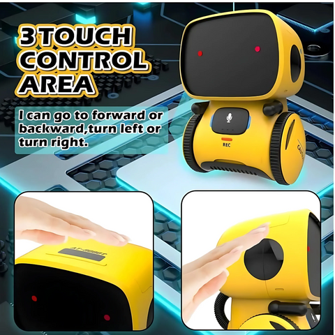 AT Robot with Voice Control Interactive Talking Robot with Lights Sounds, Educational Toy