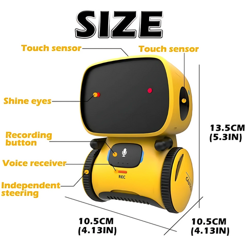 AT Robot with Voice Control Interactive Talking Robot with Lights Sounds, Educational Toy
