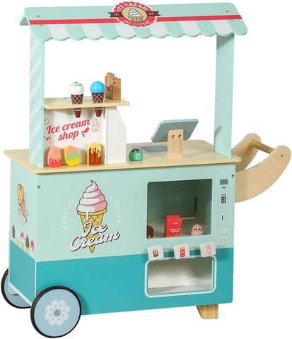 Giant wooden ice cream counter play set