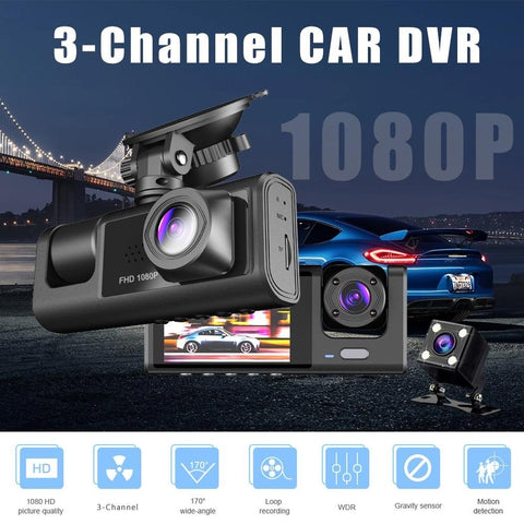 RACO Baideluo 1080P HD Dual-View Dash Cam with G-Sensor, Night Vision & Wide Angle