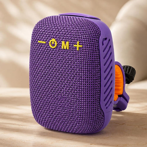 Portable Bluetooth Speaker with Bike Mount, Wireless Heavy Bass Speaker