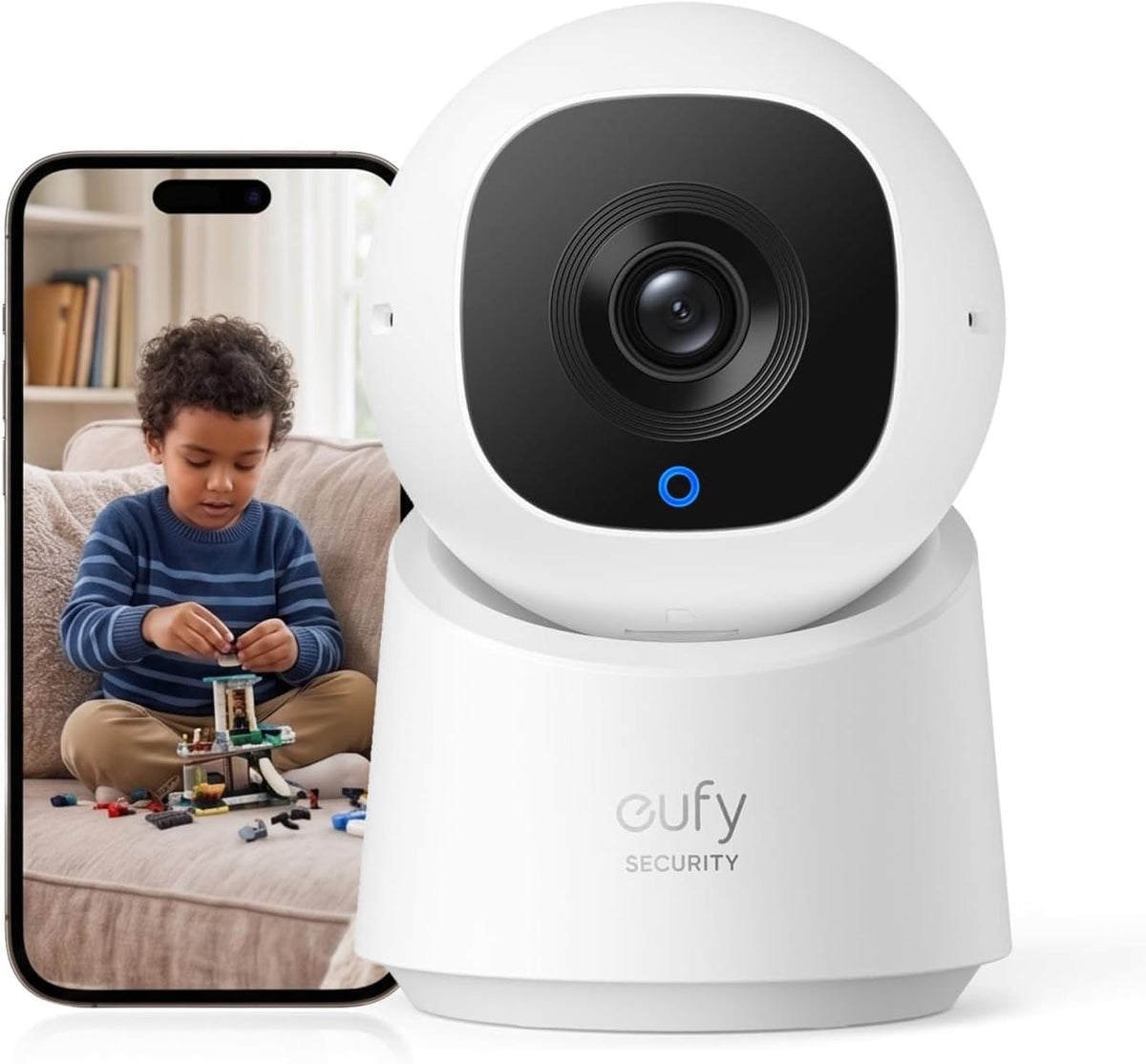 Security Indoor Cam C210 1080p Resolution Security Camera Indoor with 360° Pan and Tilt - eufy