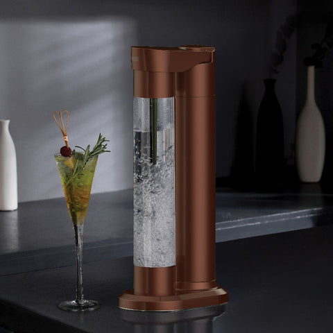 Lepresso Instant Carbonator And Soda Maker With Dual Bottle (500+350Ml) - Brown