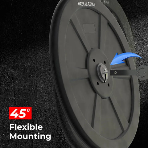 Olmecs Convex Safety Mirror Black Indoor - 45CM