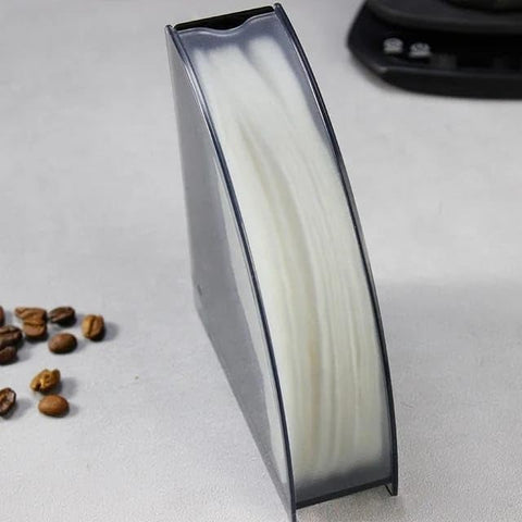 Olmecs Coffee Filter Holder with Dustproof Cover, 50 Filters Capacity, for V60 and Cone Filters