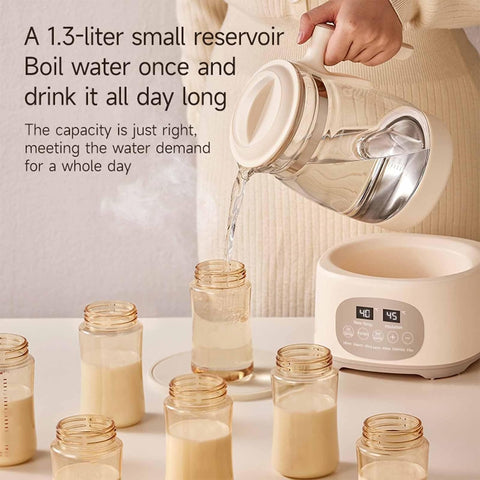 Electric Glass Kettle with Variable Temperature, Keep Warm for 72 Hours, Ideal for Tea, Coffee, and Milk