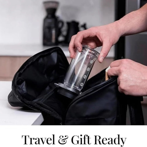 Olmecs CoffeePress Clear Coffee Press – 3 In 1 Brew Method Combines French Press, Pourover, Espresso, Full Bodied Coffee Without Grit or Bitterness
