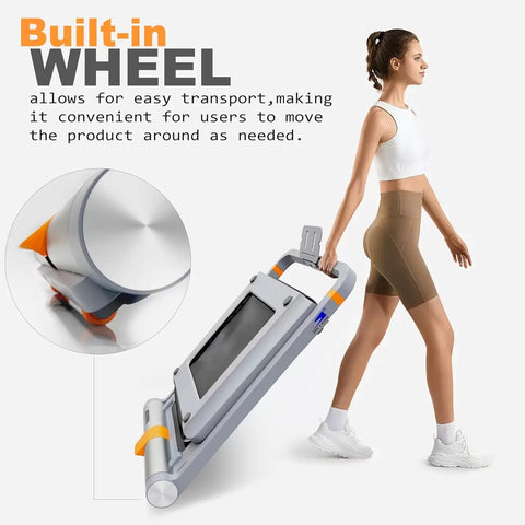 SKY LAND 2-in-1 Walking Pad Treadmill ?C Double Foldable Compact Treadmill for Home & Office, 2.25HP Motor, Bluetooth & Zwift App