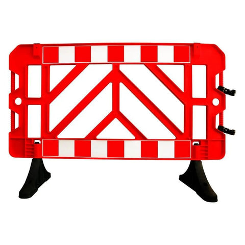 Olmecs 1.5M Plastic Safety Barrier - Yellow | 1.5 Meter Crowd Control Barricade for Road and Pedestrian Safety