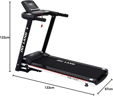 SKY LAND Treadmill 4 HP Peak Motor | Compact Foldable Running Machine for Home Use with FitShow AppEM-1257