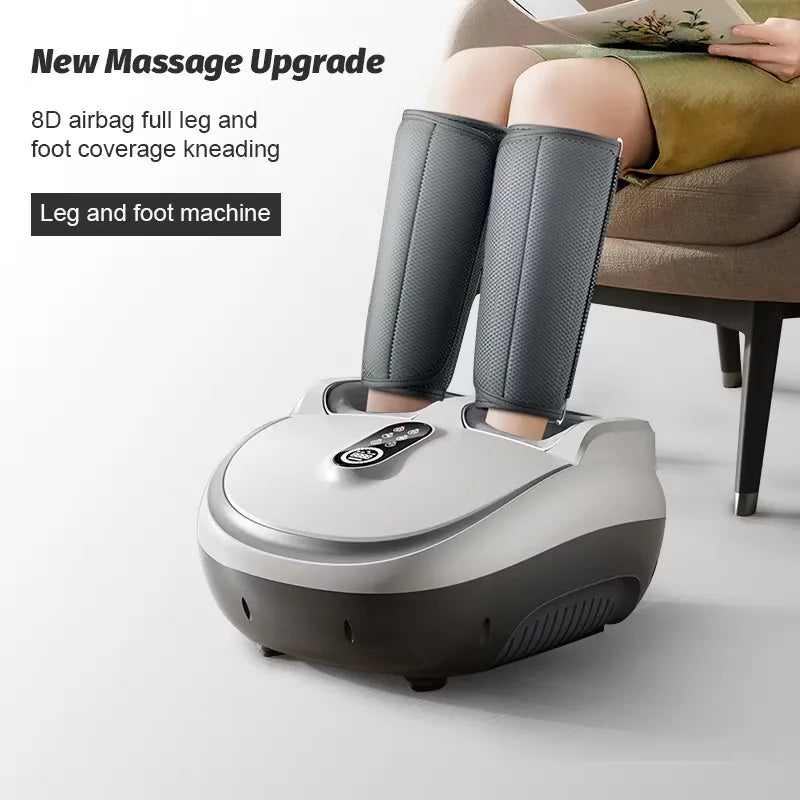 Kneading Electronic Compression Infrared Vibrating Circulation Heat Air Shiatsu Roller Electric Leg SPA Massage Foot Massager