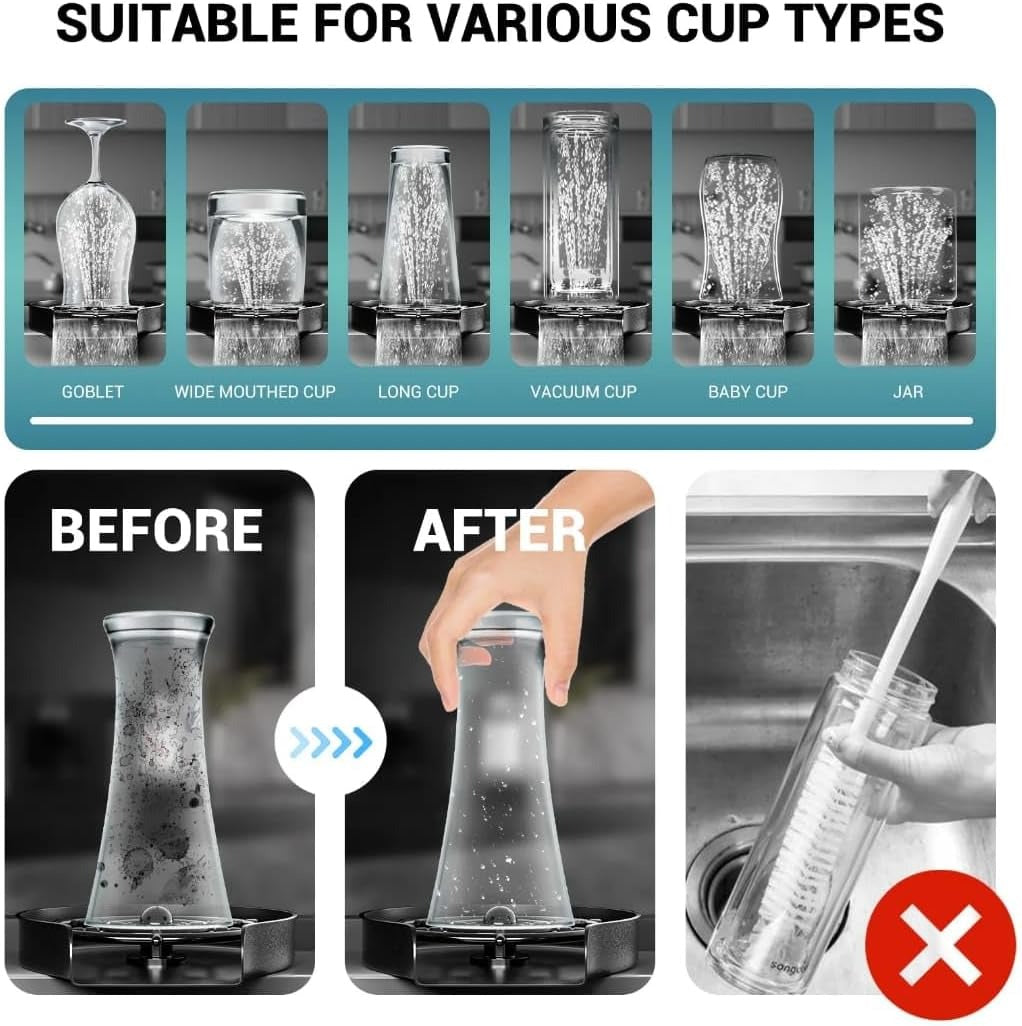 Olmecs Glass Rinser For Kitchen Sink