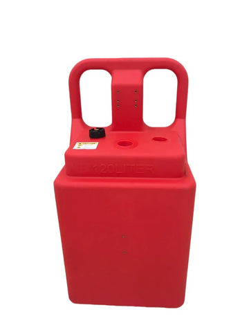 Olmecs Big Plastic JerryCan 120L Petrol Gas Diesel Fuel Tank Oil Container with wheels Tank with Pump