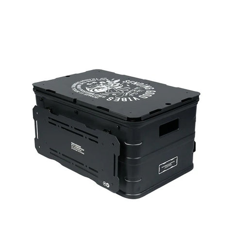 Olmecs Portable Camping Trolley Cart with Table Storage Box
