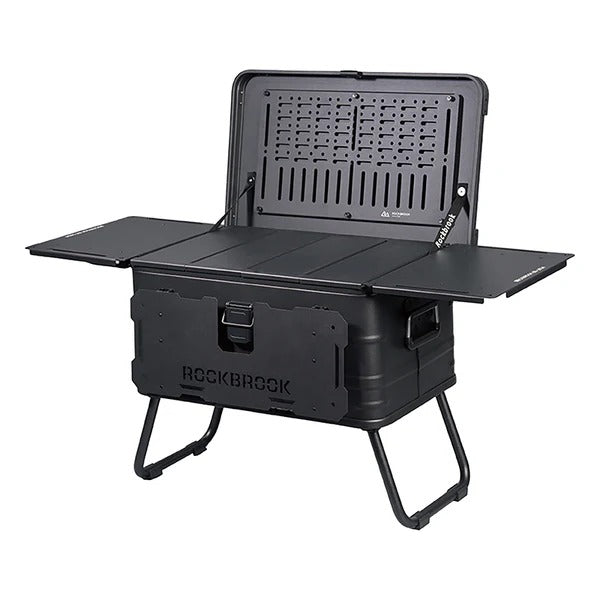 Portable Multi Box ROCKBROOK Portable Foldable Camping Table Multi Storage Box 50L with S ...