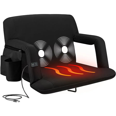 Olmecs Extra Wide Heated Massage Reclining Stadium Chair