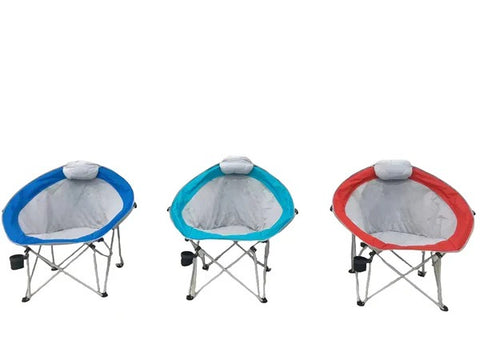 Willow Foldable Camping Chair Beach Chair with Pillow and and Cup Holder