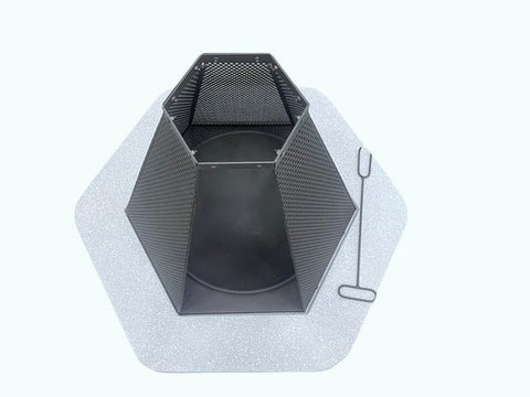 Outdoor Fire Pit BBQ Grill Garden Stove Fireplace High Mesh Large Capacity