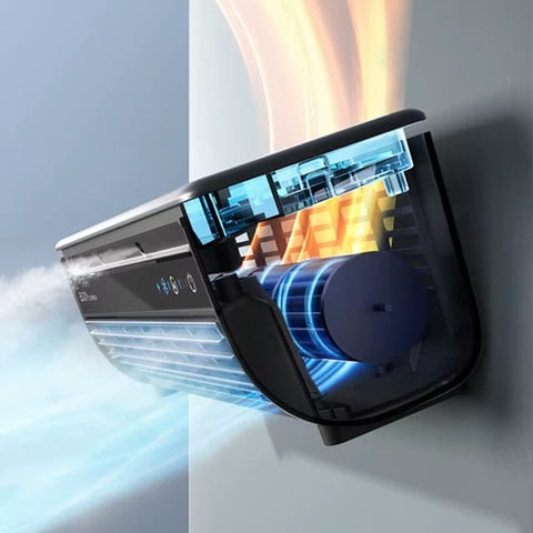 Edon Electric Portable Wall Mounted Mini air Conditioner Rechargeable Table Cooling Fan