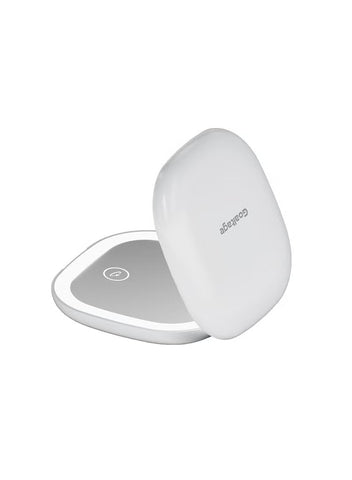 Goaltage LumiGlow Travel Makeup Mirror with LED, Rechargeable Battery, 5X Magnifying Function, and Compact Design