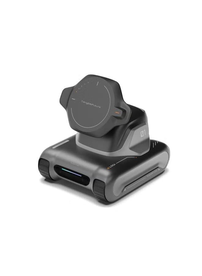 AI Robot Companion by Tangible Future – ChatGPT-Powered Desktop Assistant with Voice Interaction, Face & Gesture Recognition, Emotional Personality, Memory, and 10W Wireless Charging