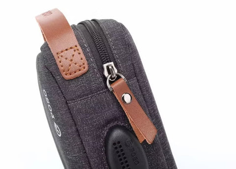 POSO Water Resistant Bag With USB Charging Grey