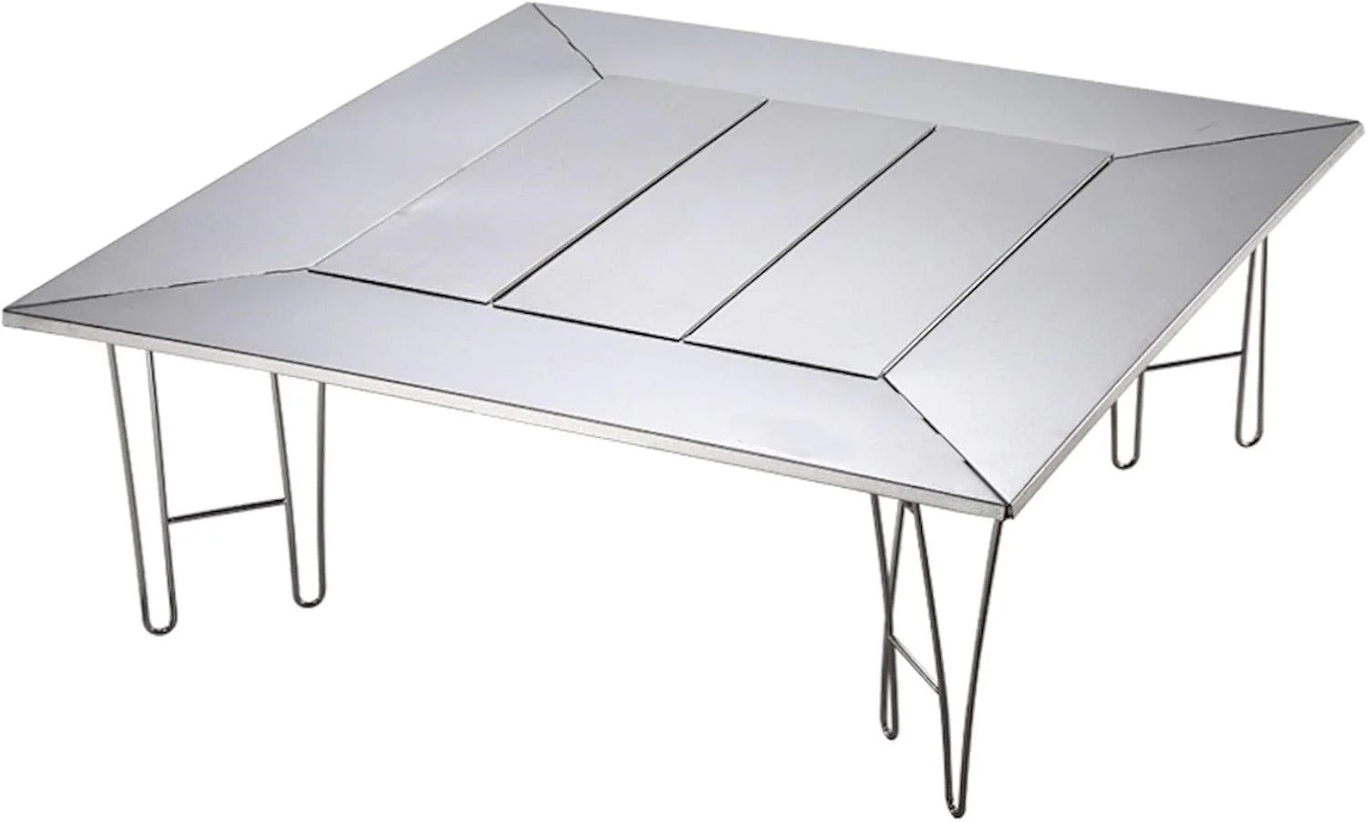 Olmecs Camping Multi Fire Place Table, Hearth Table, Outdoor Table with Carry Bag