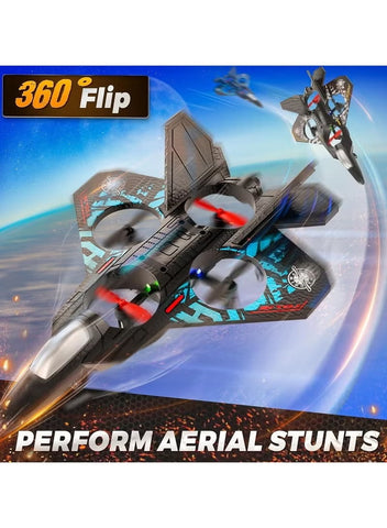 RC Aeroplane 2.4GHz Remote Controlled Floating Fighter Plane Quadcopter