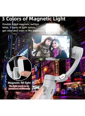 Merak 3-Axis Foldable & Pocket size Anti -Shake Smartphone Gimbal Stabilizer with Face Tracking & Bluetooth Control