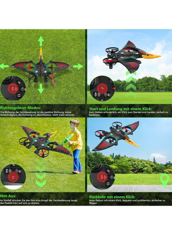 RC Aeroplane 2.4GHz Remote Controlled Floating Fighter Plane Quadcopter