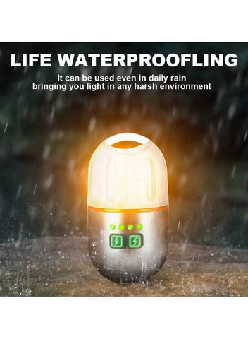 Portable Camping Tent Lamp Flashlight 400mAh 9 Light Modes for Outdoor Hiking