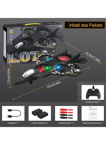 RC Aeroplane 2.4GHz Remote Controlled Floating Fighter Plane Quadcopter